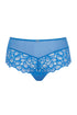 Panache Allure Deep Brief – High-Waist-Spitzen-Slip Azure Blue