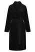 Rösch Damen Flausch-Morgenmantel Cosy Rib Black