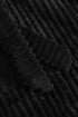 Rösch Damen Flausch-Morgenmantel Cosy Rib Black