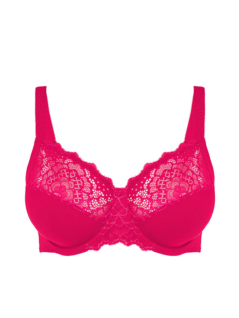 Full-Cup Bügel-BH Teaberry Pink CARESSE SIMONE PÉRÈLE