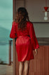 Marjolaine kurzen Morgenmantel „Tracy“ ROUGE