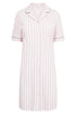 Rösch nightgown with lapel collar, full-length button placket and 1/2 sleeves