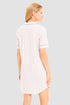 Rösch nightgown with lapel collar, full-length button placket and 1/2 sleeves