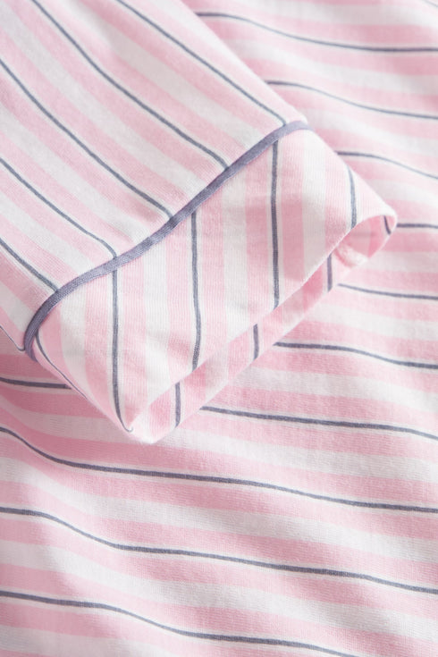 Rösch nightgown with lapel collar, full-length button placket and 1/2 sleeves