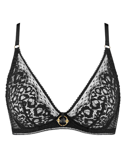 AUBADE Bügel-Triangel BH ILLUSION FAUVE Black