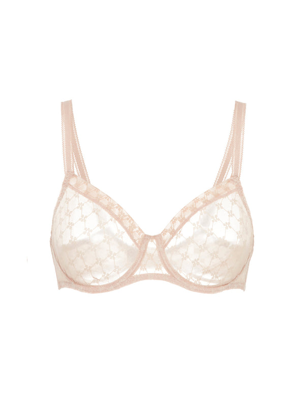 Simone Perele Plume Seamless Lace Underwire Bra Skin