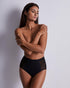 AUBADE Hochgeschnittener Slip SCULPT BY AUBADE Black Pepper