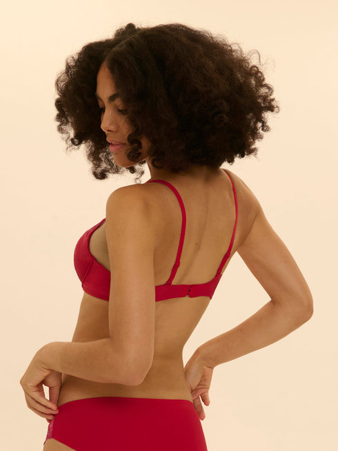 Simone Perele Der *Wish* Triangel-Push-up-BH Rainbow Red