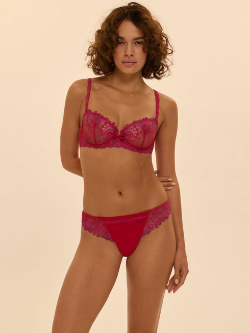 Simone Perele *Wish* Tanga Rainbow Red