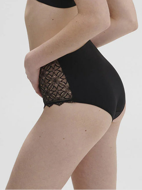 Taillenslip Schwarz ESCALE SIMONE PÉRÈLE