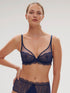Simone Perele Canopee Spitzen-BH mit Bügel – Triangel, tiefes Décolleté Mitternacht