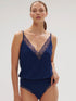 Simone Perele Canopee Body aus Crêpe und Spitze