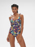 Simone Perele bügellosen Badeanzug Seaside Blue Print