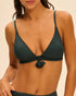 Bügelloser Triangel-Bikini-BH Khaki MIRACLE SIMONE PÉRÈLE