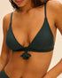 Bügelloser Triangel-Bikini-BH Khaki MIRACLE SIMONE PÉRÈLE