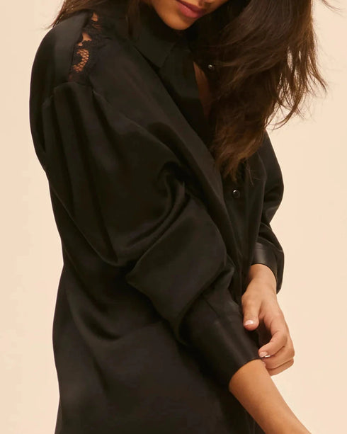 Shirt Black LOVE ME SIMONE PÉRÈLE