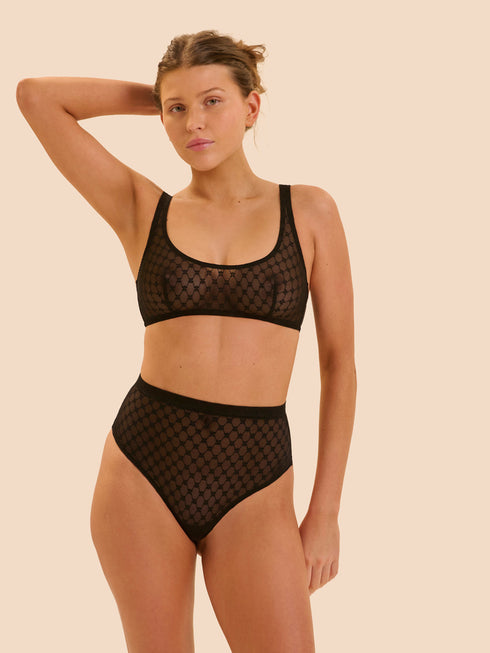Simone perele Bügelloser Spitzen-BH SIMONE CARES Black