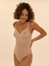 Simone Perele Bügel-Body „Plume“ Peau rosée