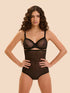 Simone Perele Plume High-Waist-Shaping-Slip Black