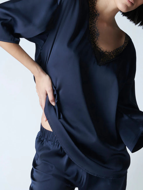 Langarm T-Shirt Vollmond SATIN SECRETS SIMONE PÉRÈLE