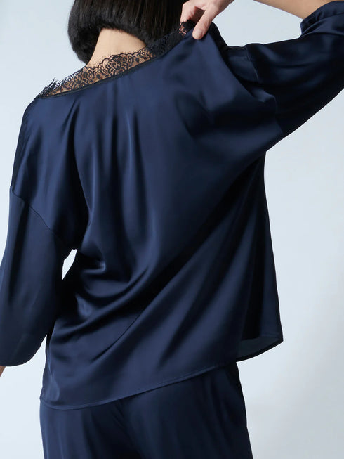 Langarm T-Shirt Vollmond SATIN SECRETS SIMONE PÉRÈLE