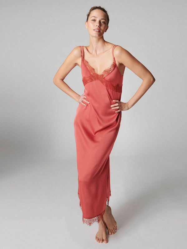 Nighty Lang Rosenquarz SATIN SECRETS SIMONE PÉRÈLE