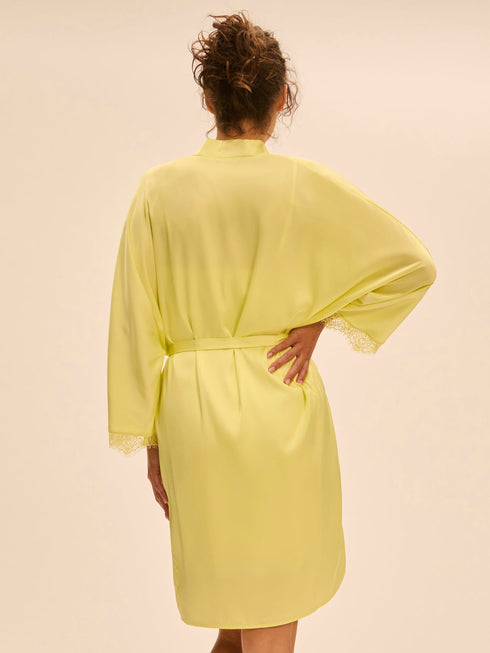 Kimono Apricot SATIN SECRETS SIMONE PÉRÈLE