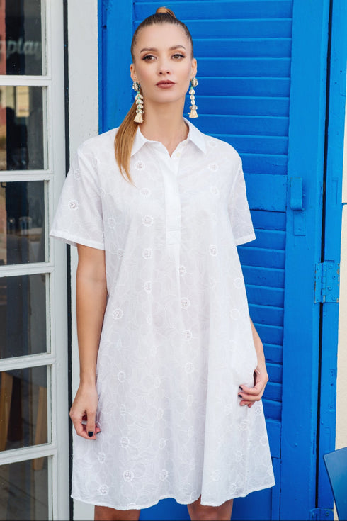Dress White 23F-824/1C FRESH COTTON