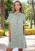 Dress Olive 23F-824/4C FRESH COTTON