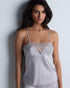 AUBADE Top mit Spaghetti Trägern MIDNIGHT WHISPER Cosmos Silver