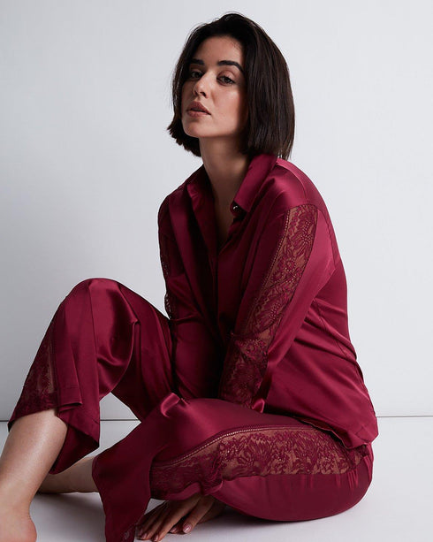 AUBADE Bluse MIDNIGHT WHISPER Crimson Red