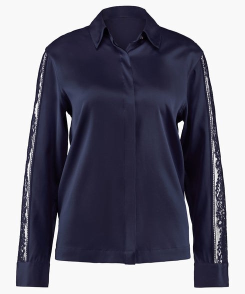 AUBADE Bluse MIDNIGHT WHISPER Evening Blue