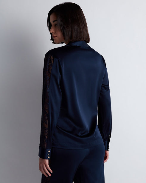 AUBADE Bluse MIDNIGHT WHISPER Evening Blue