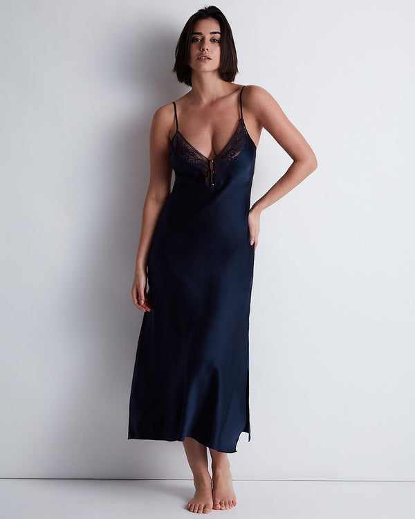 AUBADE Langes Kleid MIDNIGHT WHISPER Evening Blue