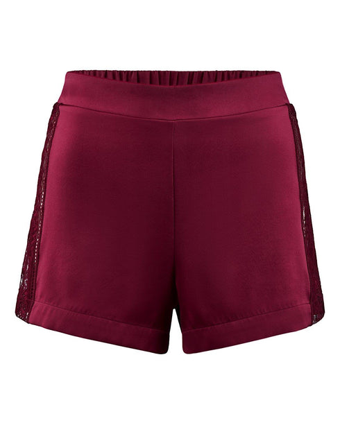 AUBADE Shorts MIDNIGHT WHISPER Crimson Red