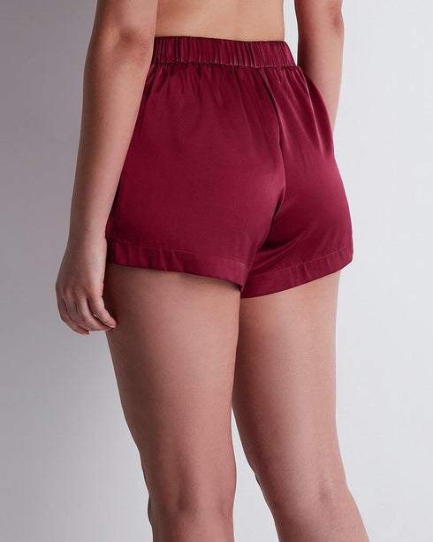AUBADE Shorts MIDNIGHT WHISPER Crimson Red