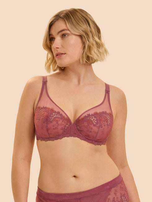 Simone Perele Wish Bügel-BH mit tiefem Dekolleté Sandal pink