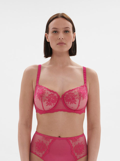 SIMONE PÉRÈLE Halbschale Bügel-BH Disco Pink INTRIGUE