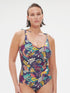 Simone Perele bügellosen Badeanzug Seaside Blue Print
