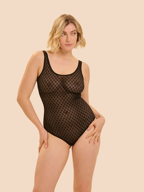 Simone Perele Plume Body Black