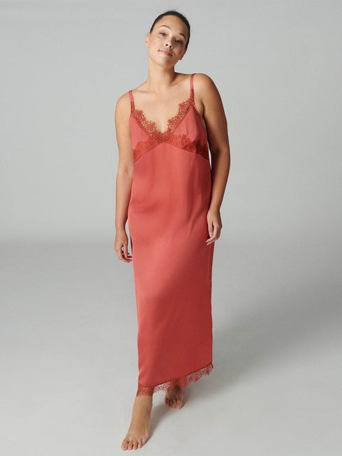 Nighty Lang Rosenquarz SATIN SECRETS SIMONE PÉRÈLE