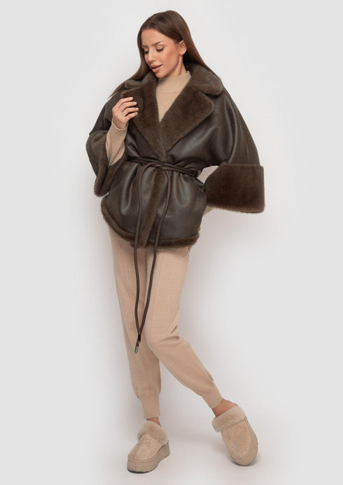 Samange Eleganter Wendemantel aus Eco-Fur