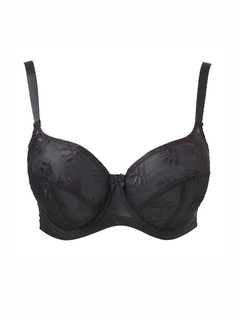 Panache Tango Balcony – Unpadded Balconette Bra (Black)