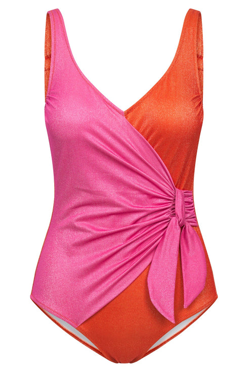 Féraud Bikini-Top – Spacer-Cups und verstellbare Träger (Kontrast-Orange)