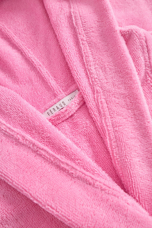 Féraud Damen Spa-Morgenmantel mit Kapuze Paradise Pink