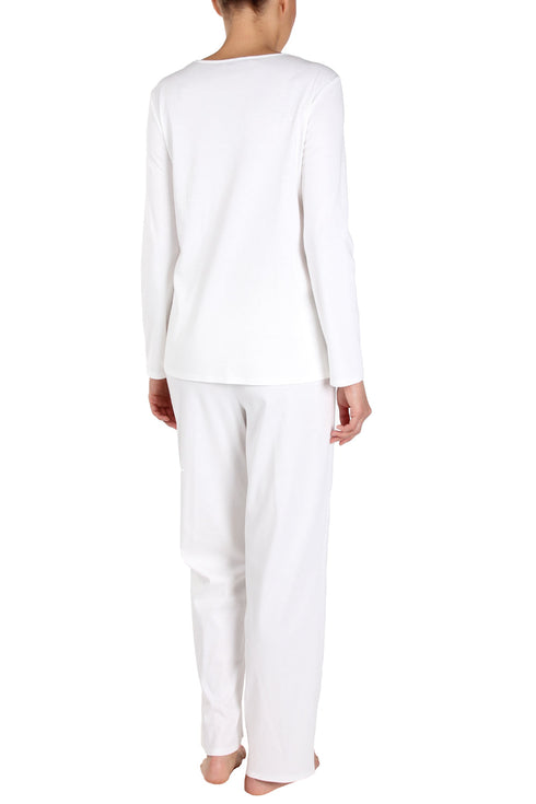 Féraud Damen-Pyjama aus Interlock-Baumwolle CHAMPAGNER