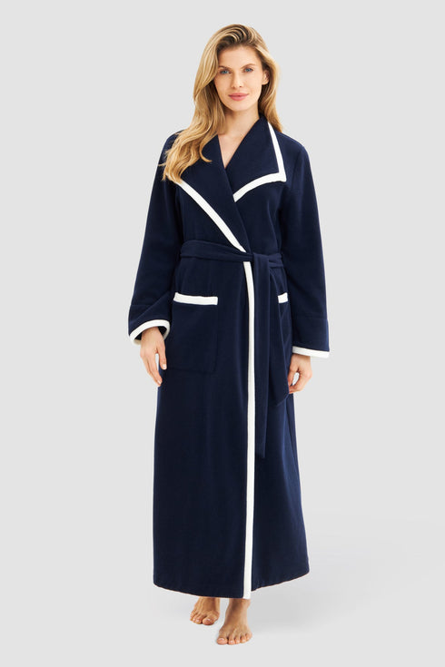 Féraud – Wickel-Bademantel mit Taschen Navy