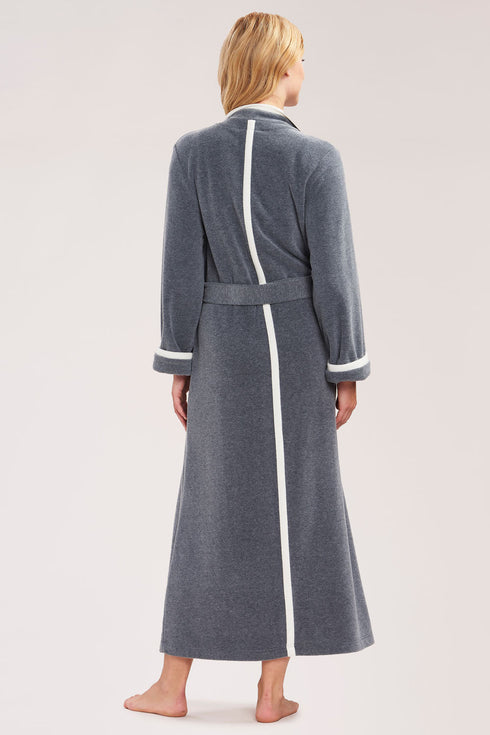 Féraud – Wickel-Bademantel mit Taschen HEATHER DARK GREY