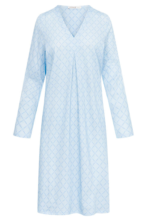 Féraud – V-neck nightgown "Logo Diamond", long-sleeved