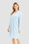 Féraud – V-neck nightgown "Logo Diamond", long-sleeved